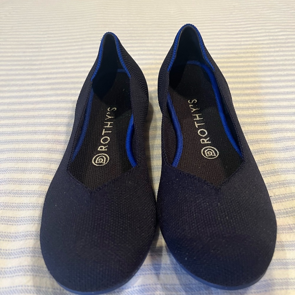 Rothy's Blue Classic Flats